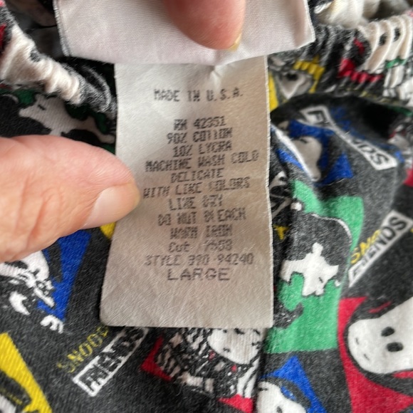 Vintage peanuts snoopy leggings juniors size large - Picture 4 of 7